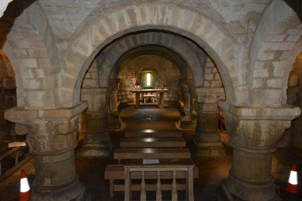 Apsidal crypt of St Mary's Church, Lastingham, North Yorkshire