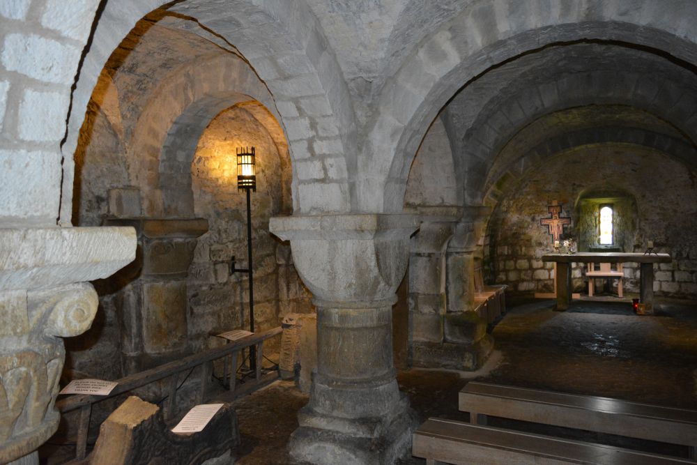 Apsidal crypt of St Mary's Church, Lastingham, North Yorkshire