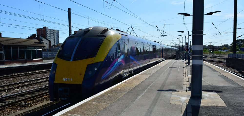 Trainspotting at Doncaster Station Hill train at Doncaster