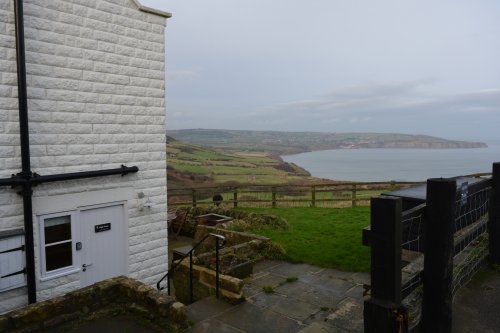 High Peak holiday cottage Ravenscar Robin Hood's Bay, National Trust, North Yorkshire, England