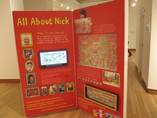 exhibition of the work of the illustrator of children's books Nick Sharrott in 2020
