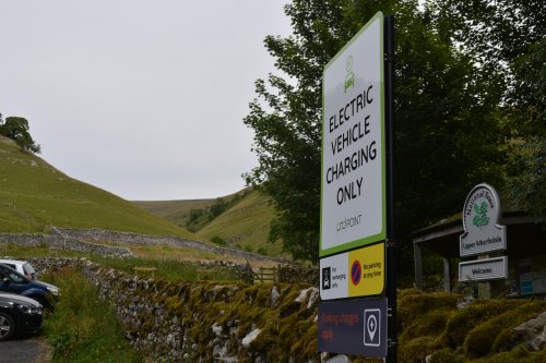 We then retraced our route back down to the car park at Buckden - also an electric car charging point  Linear walk up Buckden Pike, Yorkshire Dales National Park, North Yorkshire
