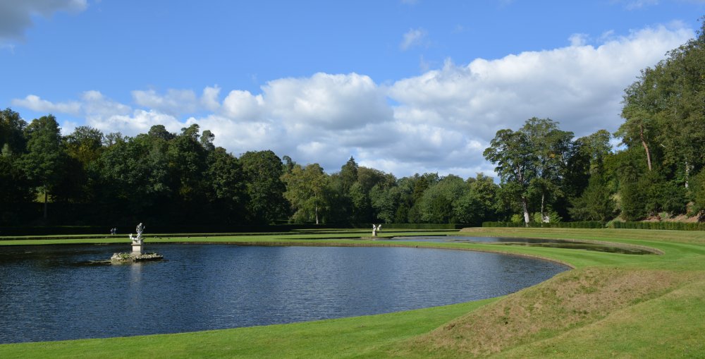 TheMoom Pool and statue Studley Royal parks and gardens