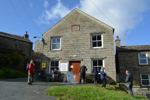 The Keld Self-Service Winter Tearoom in the Community Centre (was the old reading room for the village) Swaledale  North Yorkshire Dales National Park England