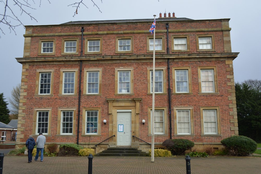The front facade of Kirkleatham Old Hall Museum and Art Gallery, Cleveland