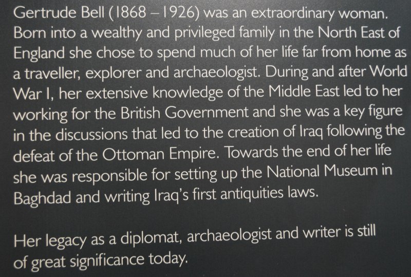 A section of the museum is devoted to the life and work of Gertrude Bell, a quite remarkable woman Kirkleatham Old Hall Museum and Art Gallery, Cleveland