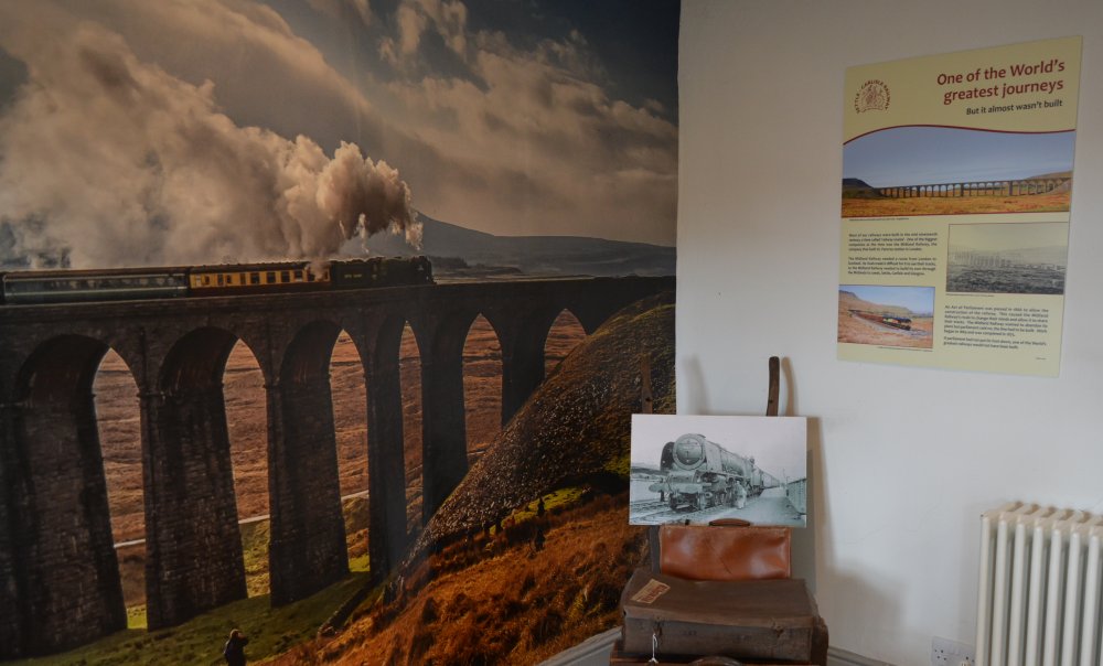 Carlisle-Settle Railway display in  The  Folly House Museum, Settle, North Yorkshire Dales