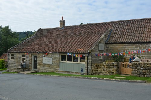 Farndale Store which sells good quality organic wholefood, tea, coffee and snacks. North York Moors North Yorkshire