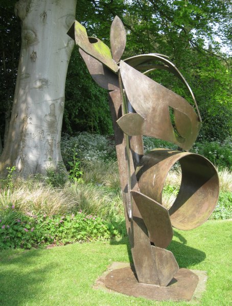 Michael Lyons (1943-2019), Cavalcade, 1990, steel Thirsk Hall Sculpture Garden, North Yorkshire, England