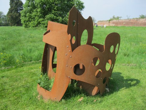 Jeff Lowe (b. 1952), Lock No. 3, 2020, Corten Steel Thirsk Hall Sculpture Garden, North Yorkshire, England