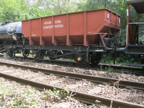 British Railways Hopper wagon HOUSE COAL CONCENTRATION 21T B431861, built by Pressed Steel Co. Ltd. in 1958 (Grosmont, NYMR)
