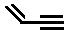 skeletal formula of but-3-en-1-yne, 1-buten-3-yne, but-1-yne-3-ene, 3-butene-1-yne, but-1-en-3-yne, but-1-en-3-yne isomer of molecular formula C4H4