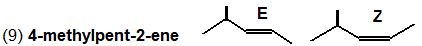 skeletal formula (E)-4-methyl-pent-2-ene, (Z)-4-methylpent-2-ene, (E)-4-methyl-2-pentene, (Z)-4-methyl-2-pentene, (2E)-4-methyl-pent-2-ene, (2Z)-4-methylpent-2-ene, (2E)-4-methyl-2-pentene, (2Z)-4-methyl-2-pentene, cis-4-methylpent-2-ene, trans-4-methylpent-2-ene, cis-4-methyl-2-pentene, trans-4-methyl-2-pentene