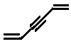 hexa-1,5-diene-3-yne, 1,5-hexadiene-3-yne skeletal formula constitutional isomer of C6H6
