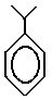 (1-methylethyl)benzene or 2-phenylpropane skeletal formula isomer of C9H12