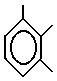 1,2,3-trimethylbenzene skeletal formula isomer of C9H12