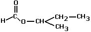 structural formula of 1-methypropyl methanoate