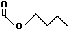 skeletal formula of butyl methanoate