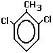 structural formula for dichloro-2,6-methylbenzene molecular structure