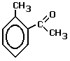 structural formula 1-(2-methylphenyl)ethanone 2-methylacetophenone molecular structure of molecule